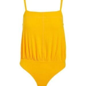 NWT Free People Tangerine Marissa Ribbed Bodysuit
